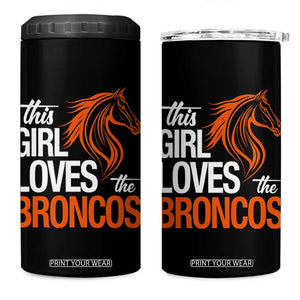 This Girl Loves The DFB 4 in 1 Can Cooler Tumbler Football Inspirational Game Day Heart Graphic TS10 One Size: 16 oz Black Print Your Wear