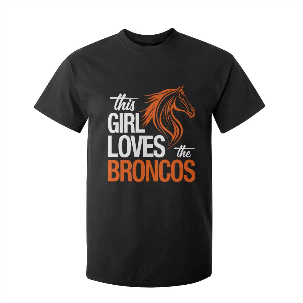 This Girl Loves The DFB T Shirt For Kid Football Inspirational Game Day Heart Graphic TS10 Black Print Your Wear