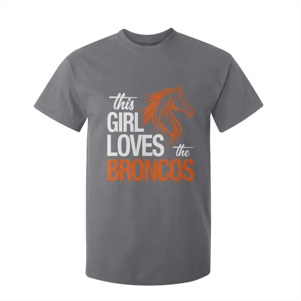 This Girl Loves The DFB T Shirt For Kid Football Inspirational Game Day Heart Graphic TS10 Charcoal Print Your Wear
