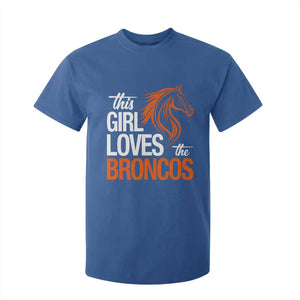 This Girl Loves The DFB T Shirt For Kid Football Inspirational Game Day Heart Graphic TS10 Royal Blue Print Your Wear