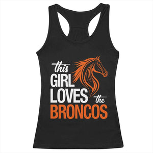 This Girl Loves The DFB Racerback Tank Top Football Inspirational Game Day Heart Graphic TS10 Black Print Your Wear