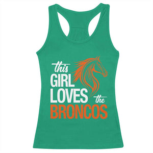 This Girl Loves The DFB Racerback Tank Top Football Inspirational Game Day Heart Graphic TS10 Irish Green Print Your Wear