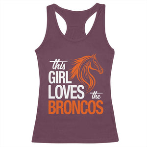 This Girl Loves The DFB Racerback Tank Top Football Inspirational Game Day Heart Graphic TS10 Maroon Print Your Wear