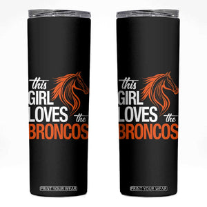 This Girl Loves The DFB Skinny Tumbler Football Inspirational Game Day Heart Graphic TS10 Black Print Your Wear