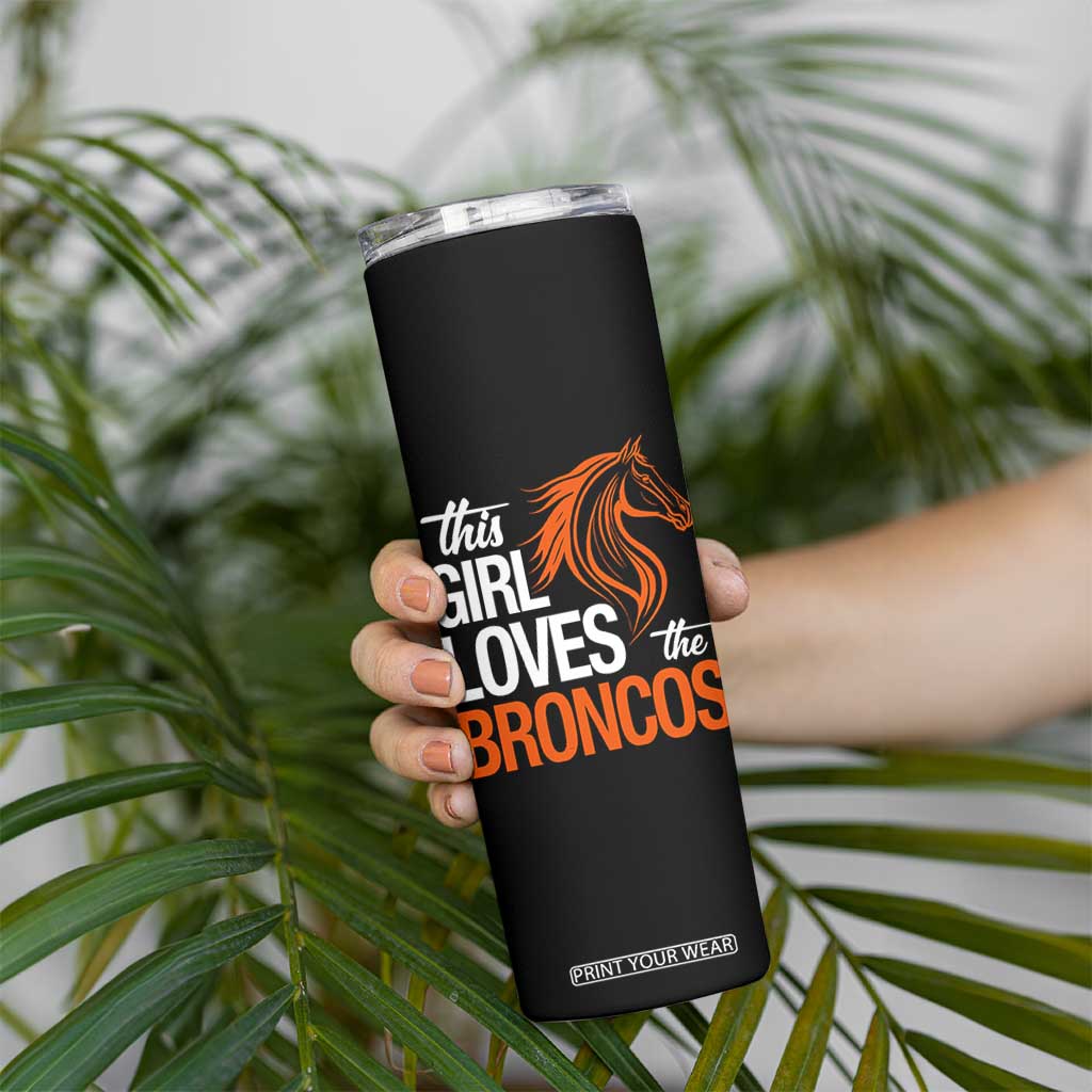 This Girl Loves The DFB Skinny Tumbler Football Inspirational Game Day Heart Graphic TS10 Print Your Wear