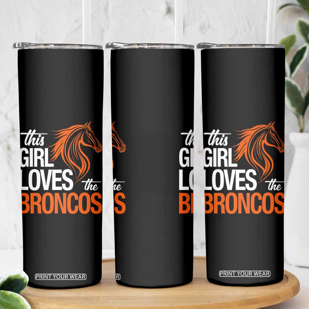 This Girl Loves The DFB Skinny Tumbler Football Inspirational Game Day Heart Graphic TS10 Print Your Wear