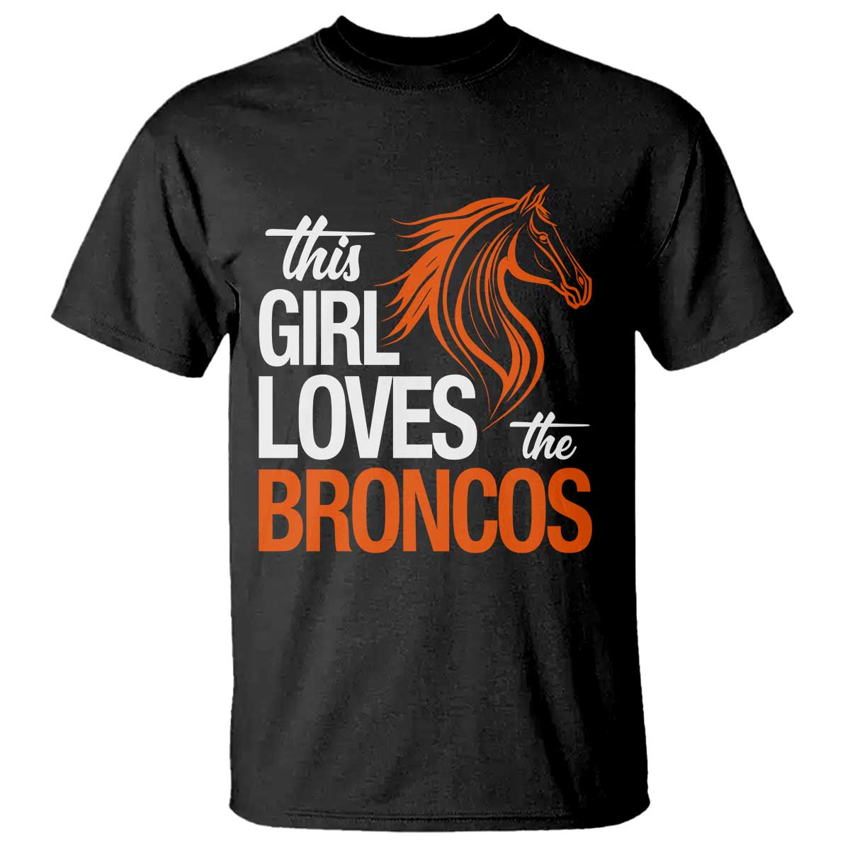 This Girl Loves The DFB T Shirt Football Inspirational Game Day Heart Graphic TS10 Black Print Your Wear