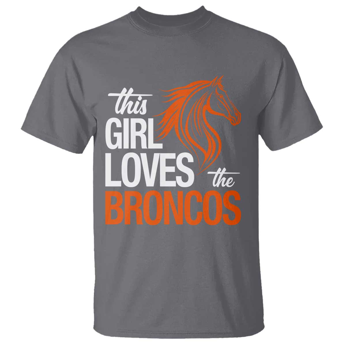 This Girl Loves The DFB T Shirt Football Inspirational Game Day Heart Graphic TS10 Charcoal Print Your Wear