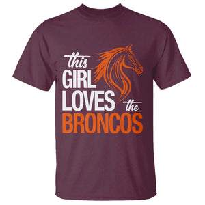 This Girl Loves The DFB T Shirt Football Inspirational Game Day Heart Graphic TS10 Maroon Print Your Wear