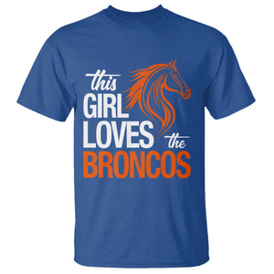 This Girl Loves The DFB T Shirt Football Inspirational Game Day Heart Graphic TS10 Royal Blue Print Your Wear