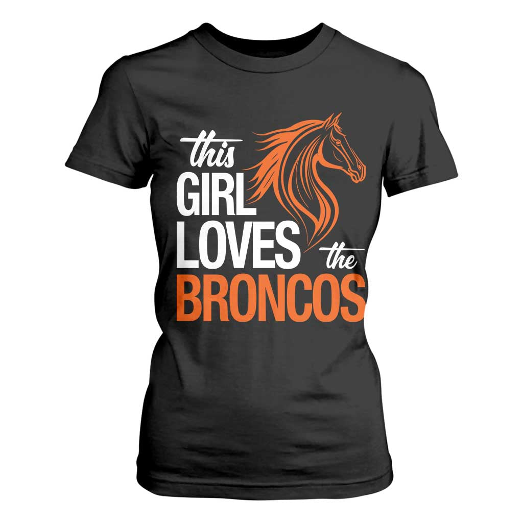 This Girl Loves The DFB T Shirt For Women Football Inspirational Game Day Heart Graphic TS10 Black Print Your Wear