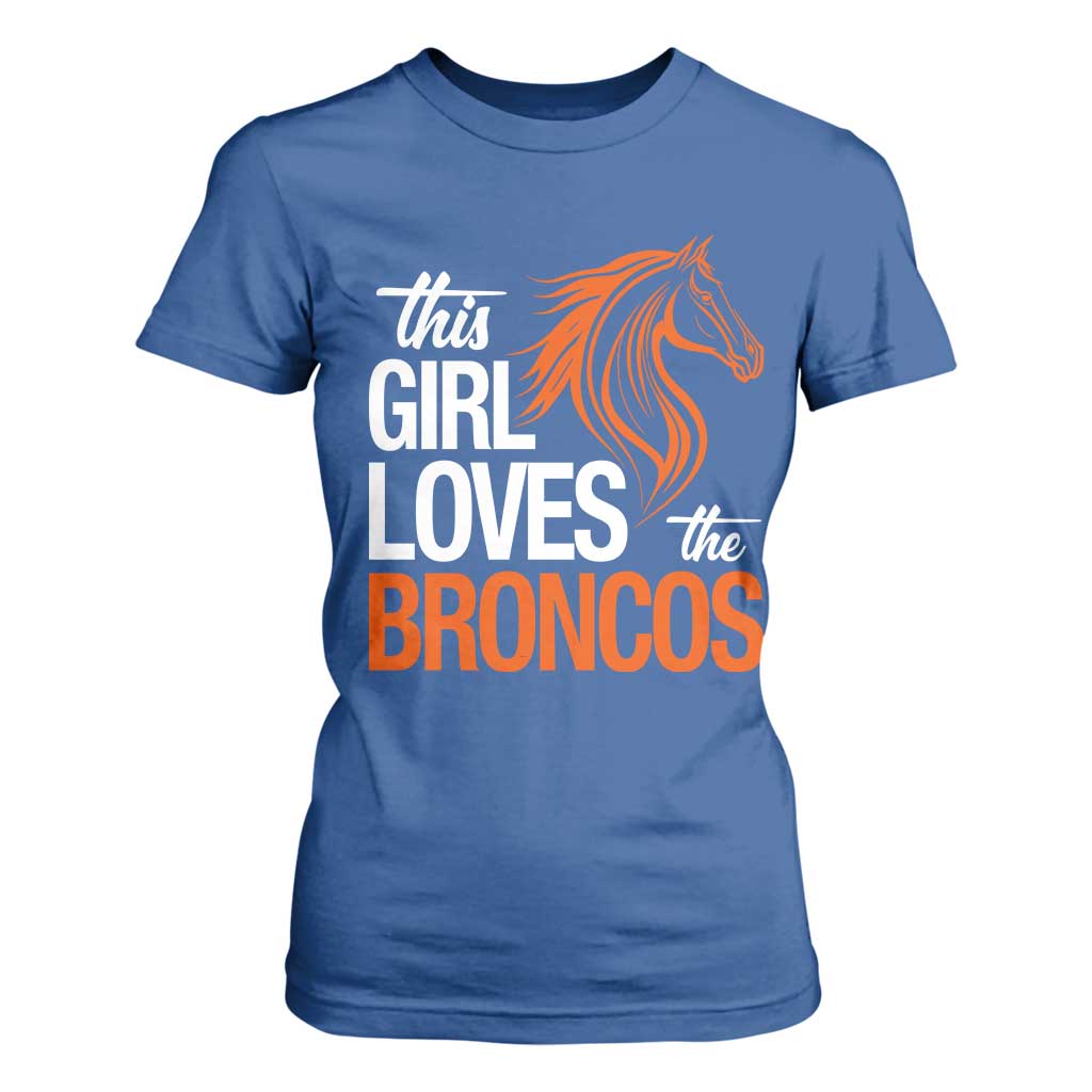 This Girl Loves The DFB T Shirt For Women Football Inspirational Game Day Heart Graphic TS10 Royal Blue Print Your Wear