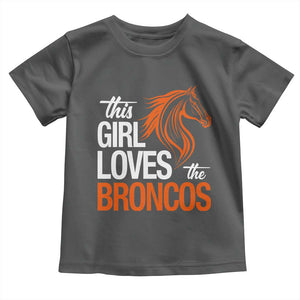 This Girl Loves The DFB Toddler T Shirt Football Inspirational Game Day Heart Graphic TS10 Dark Heather Print Your Wear