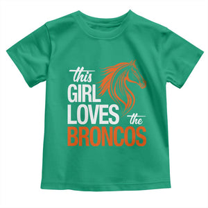 This Girl Loves The DFB Toddler T Shirt Football Inspirational Game Day Heart Graphic TS10 Irish Green Print Your Wear