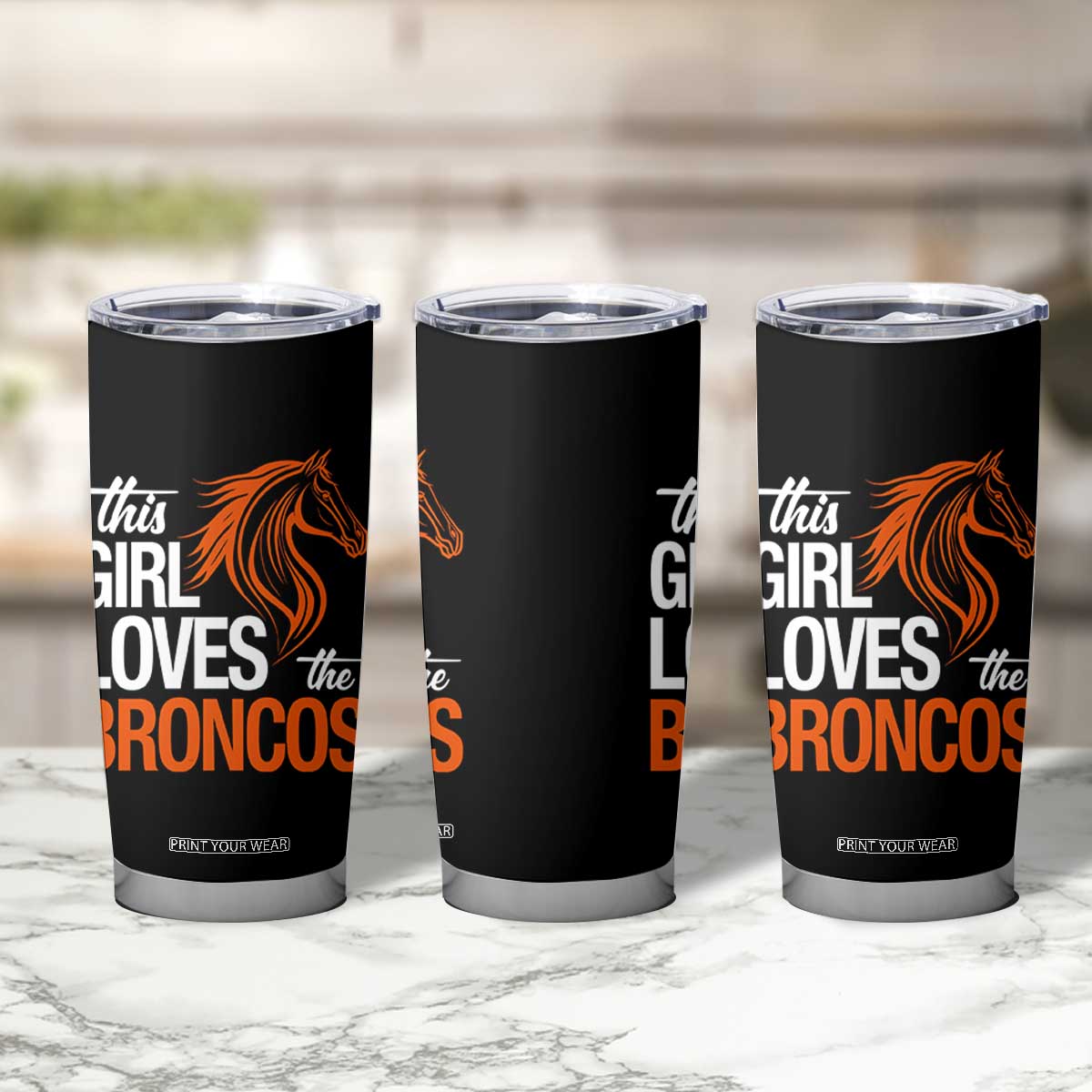 This Girl Loves The DFB Tumbler Cup Football Inspirational Game Day Heart Graphic TS10 Print Your Wear