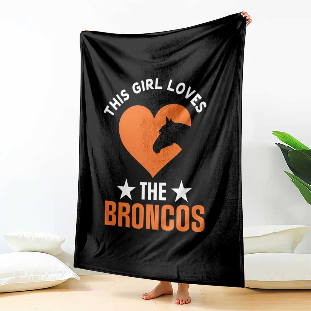 This Girl Loves The DFB Throw Blanket Vintage Football Inspirational Game Day TS10 Print Your Wear