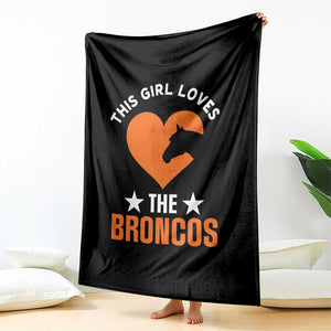 This Girl Loves The DFB Throw Blanket Vintage Football Inspirational Game Day TS10 Print Your Wear