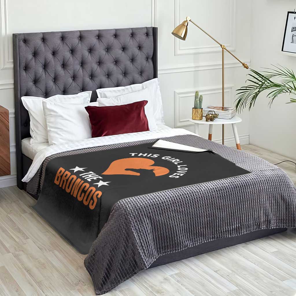 This Girl Loves The DFB Throw Blanket Vintage Football Inspirational Game Day TS10 Print Your Wear