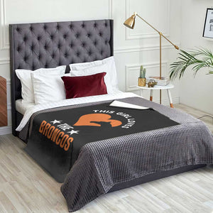 This Girl Loves The DFB Throw Blanket Vintage Football Inspirational Game Day TS10 Print Your Wear
