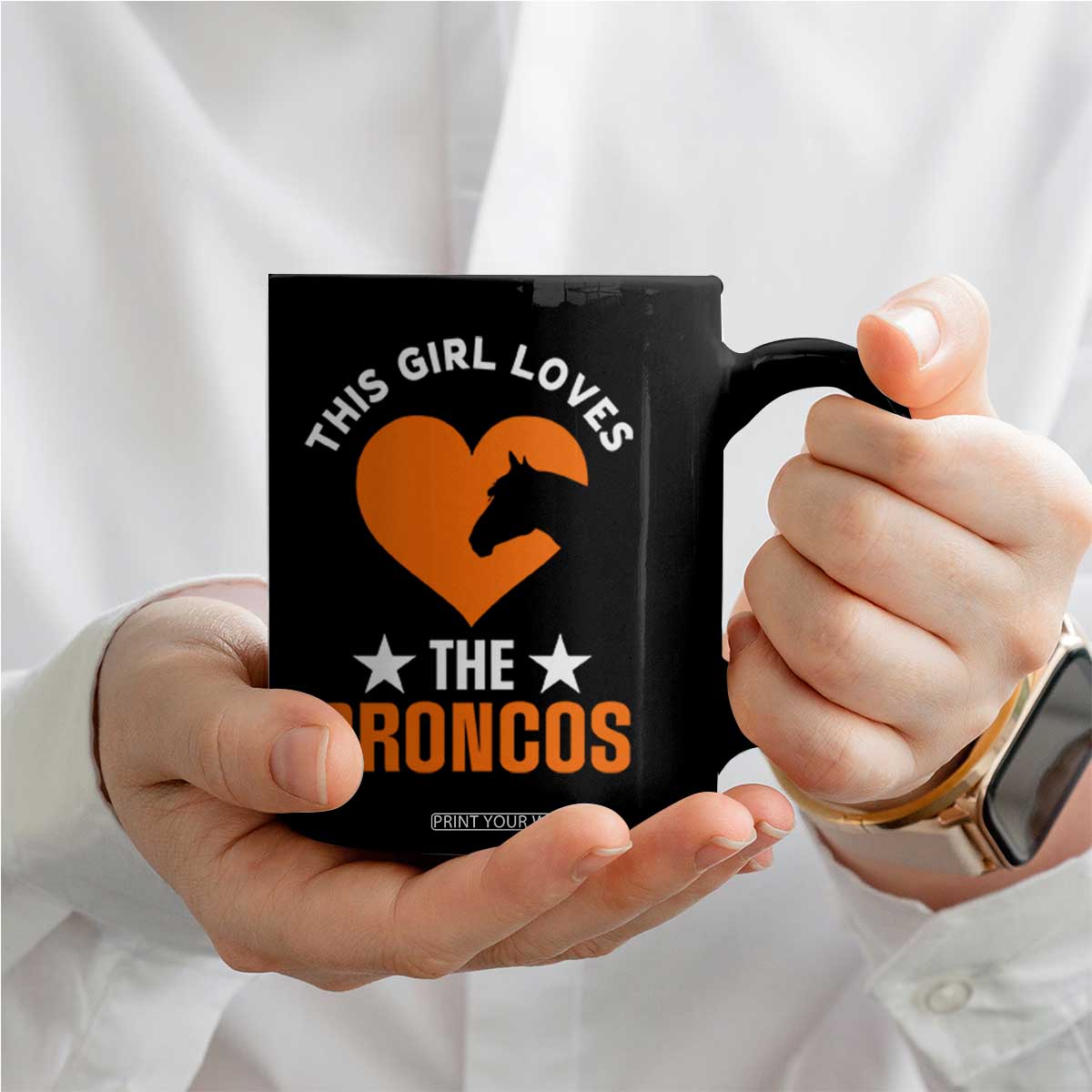 This Girl Loves The DFB Coffee Mug Vintage Football Inspirational Game Day TS10 Print Your Wear