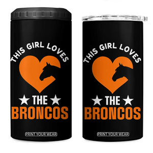 This Girl Loves The DFB 4 in 1 Can Cooler Tumbler Vintage Football Inspirational Game Day TS10 One Size: 16 oz Black Print Your Wear