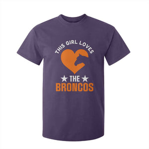 This Girl Loves The DFB T Shirt For Kid Vintage Football Inspirational Game Day TS10 Purple Print Your Wear