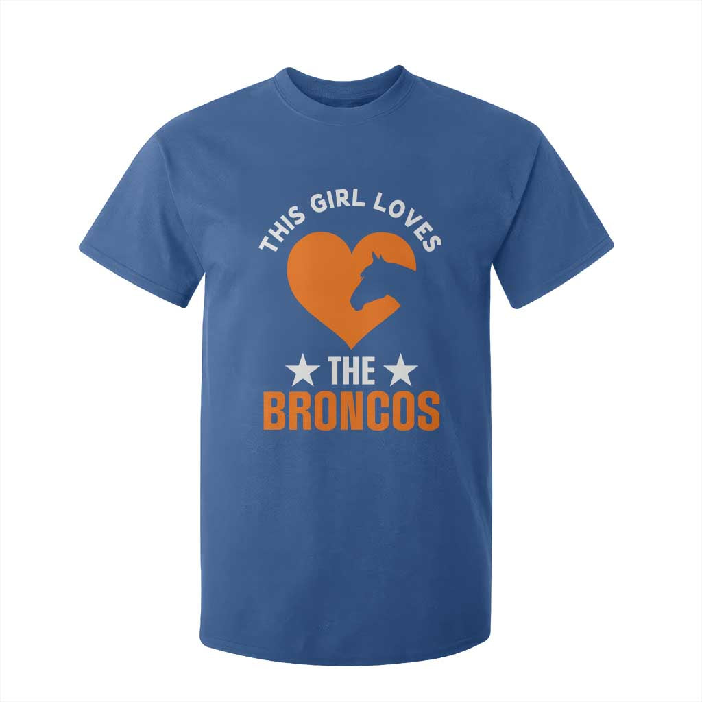 This Girl Loves The DFB T Shirt For Kid Vintage Football Inspirational Game Day TS10 Royal Blue Print Your Wear