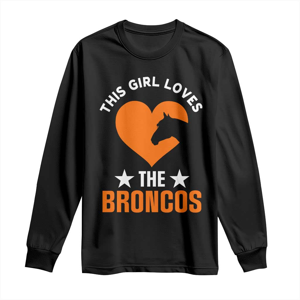 This Girl Loves The DFB Long Sleeve Shirt Vintage Football Inspirational Game Day TS10 Black Print Your Wear