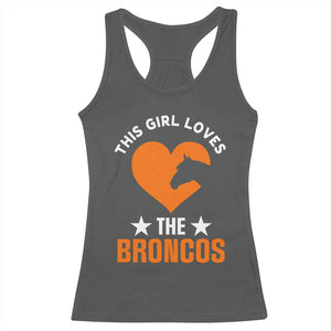 This Girl Loves The DFB Racerback Tank Top Vintage Football Inspirational Game Day TS10 Dark Heather Print Your Wear