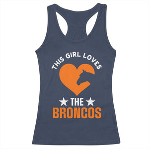 This Girl Loves The DFB Racerback Tank Top Vintage Football Inspirational Game Day TS10 Navy Print Your Wear