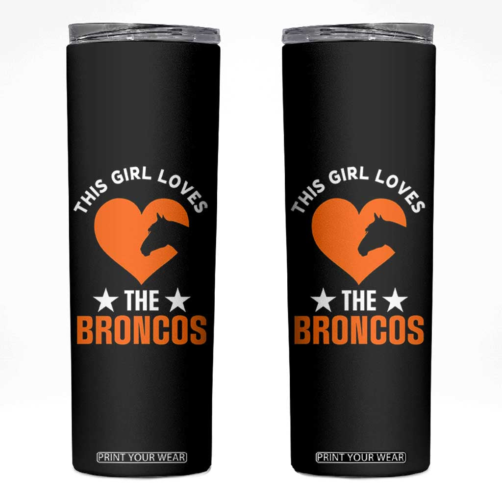 This Girl Loves The DFB Skinny Tumbler Vintage Football Inspirational Game Day TS10 Black Print Your Wear