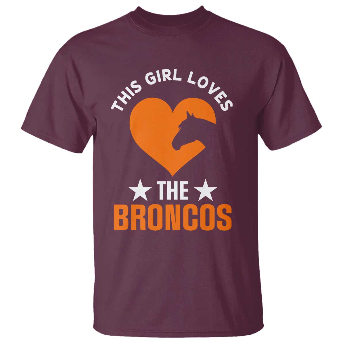 This Girl Loves The DFB T Shirt Vintage Football Inspirational Game Day TS10 Maroon Print Your Wear