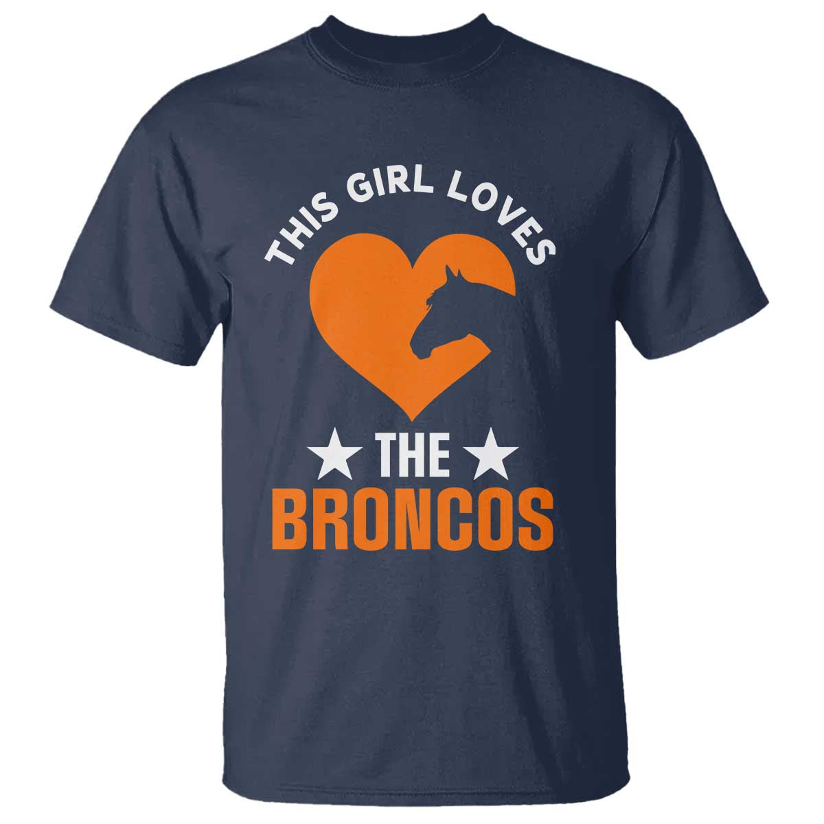 This Girl Loves The DFB T Shirt Vintage Football Inspirational Game Day TS10 Navy Print Your Wear