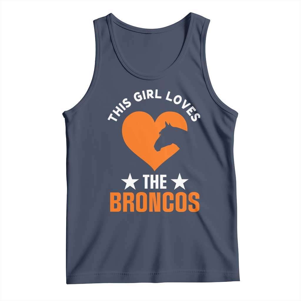 This Girl Loves The DFB Tank Top Vintage Football Inspirational Game Day TS10 Navy Print Your Wear