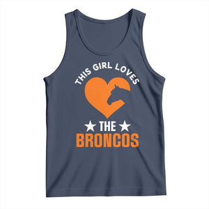 This Girl Loves The DFB Tank Top Vintage Football Inspirational Game Day TS10 Navy Print Your Wear