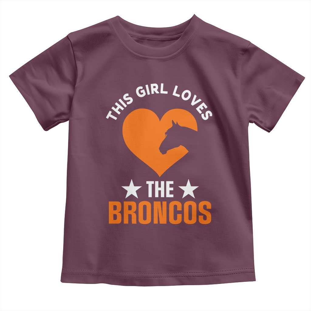 This Girl Loves The DFB Toddler T Shirt Vintage Football Inspirational Game Day TS10 Maroon Print Your Wear