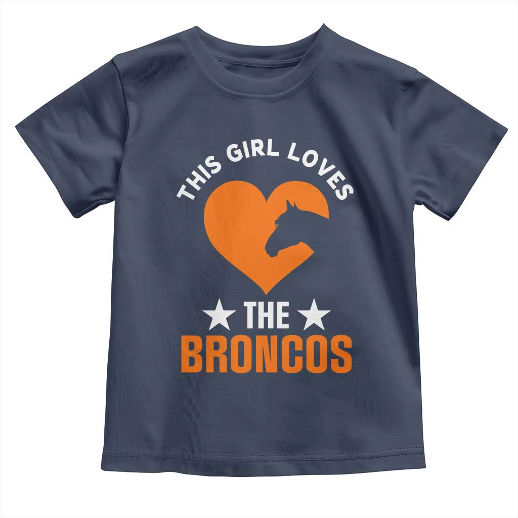 This Girl Loves The DFB Toddler T Shirt Vintage Football Inspirational Game Day TS10 Navy Print Your Wear