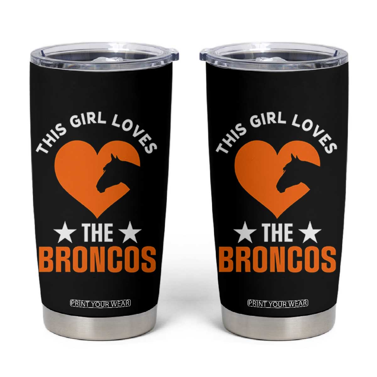 This Girl Loves The DFB Tumbler Cup Vintage Football Inspirational Game Day TS10 Black Print Your Wear