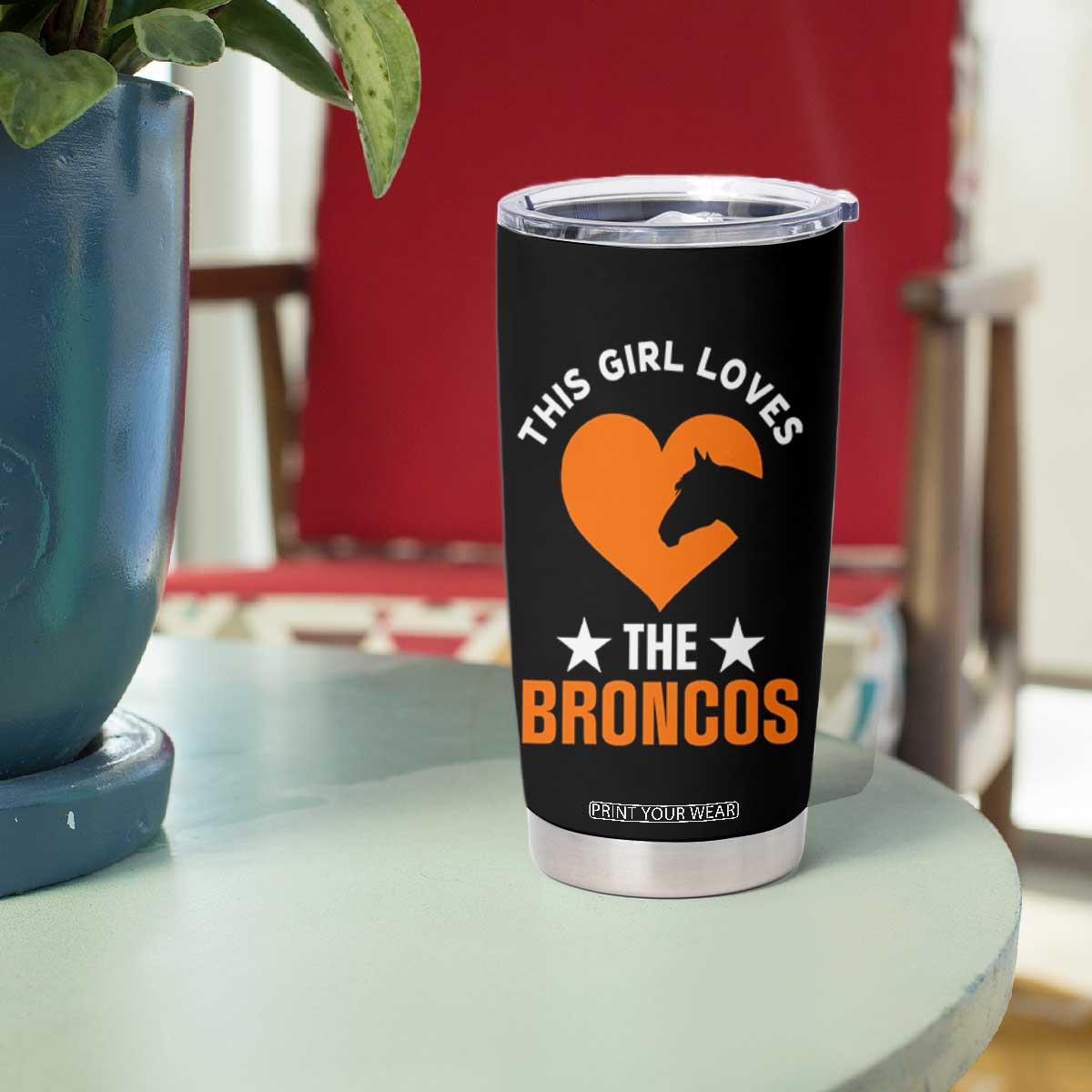 This Girl Loves The DFB Tumbler Cup Vintage Football Inspirational Game Day TS10 Print Your Wear