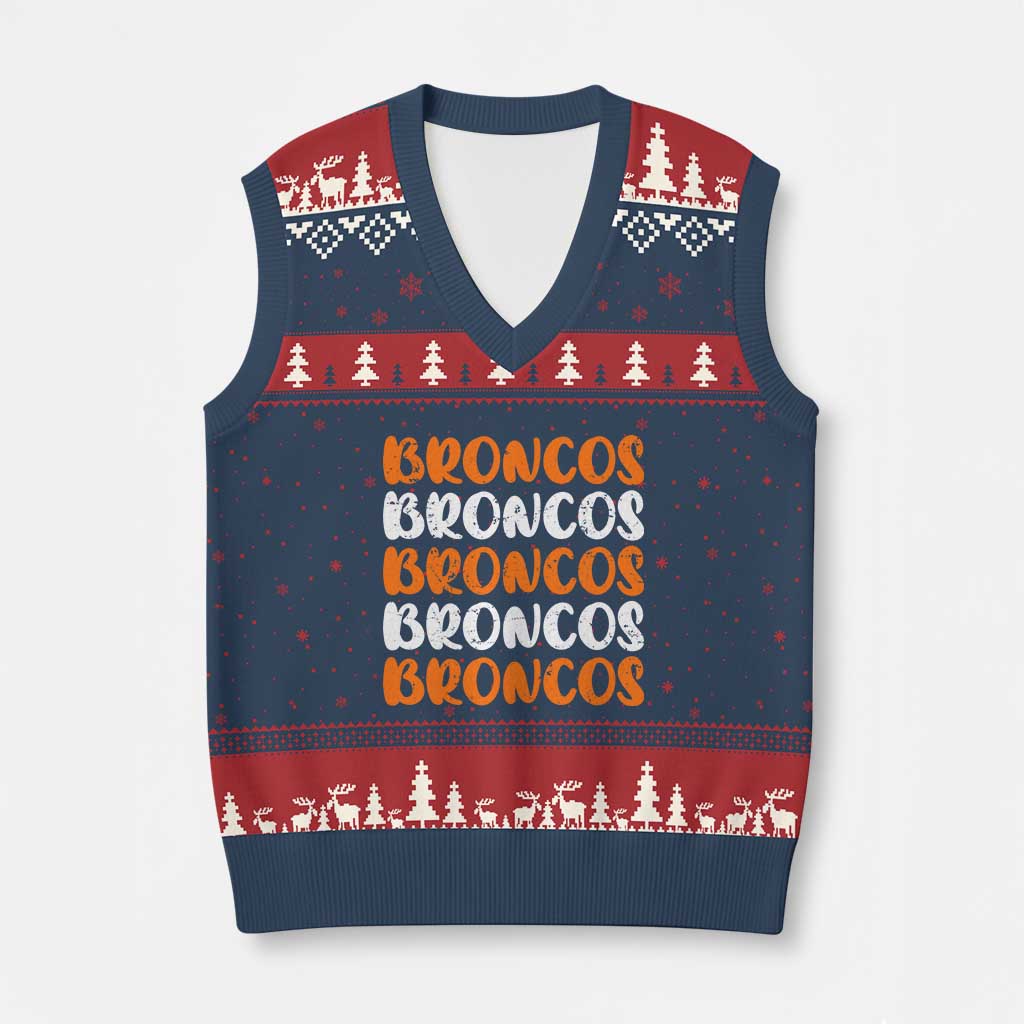 Vintage DFB V-Neck Knit Sweater Vest Retro Novelty Football Inspirational TS10 Navy Red Print Your Wear