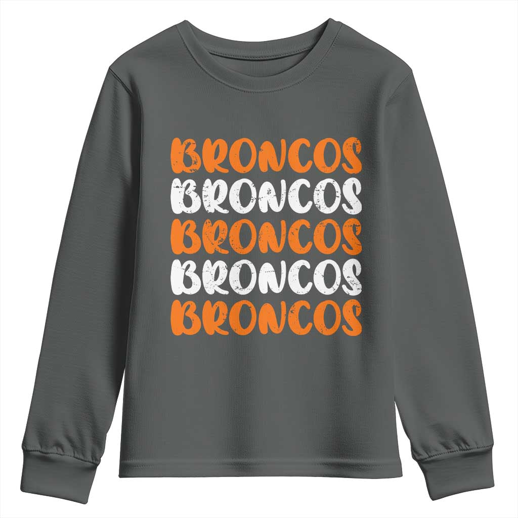 Vintage DFB Youth Sweatshirt Retro Novelty Football Inspirational TS10 Dark Heather Print Your Wear