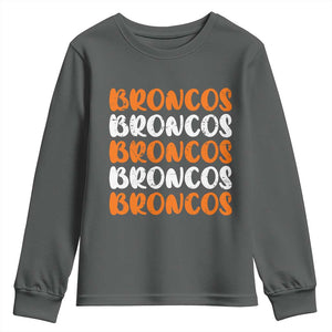 Vintage DFB Youth Sweatshirt Retro Novelty Football Inspirational TS10 Dark Heather Print Your Wear