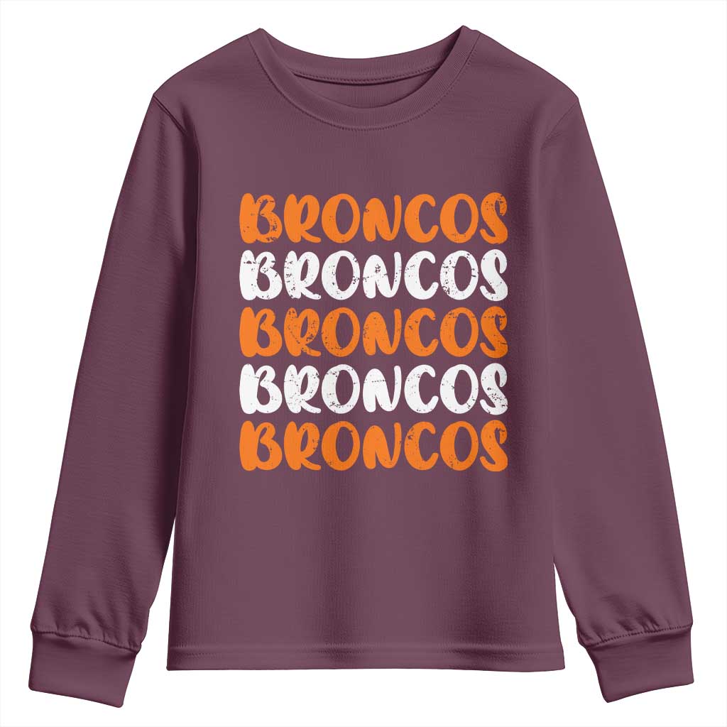 Vintage DFB Youth Sweatshirt Retro Novelty Football Inspirational TS10 Maroon Print Your Wear