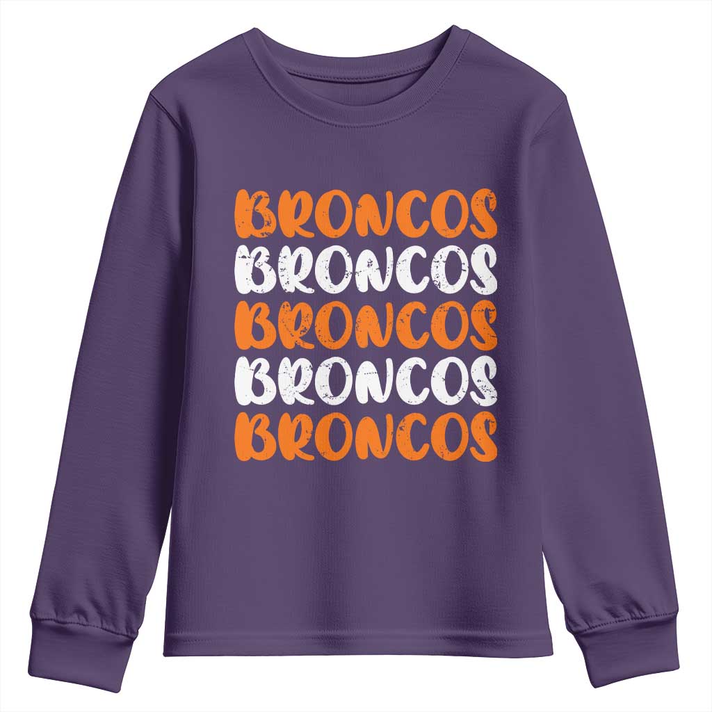 Vintage DFB Youth Sweatshirt Retro Novelty Football Inspirational TS10 Purple Print Your Wear