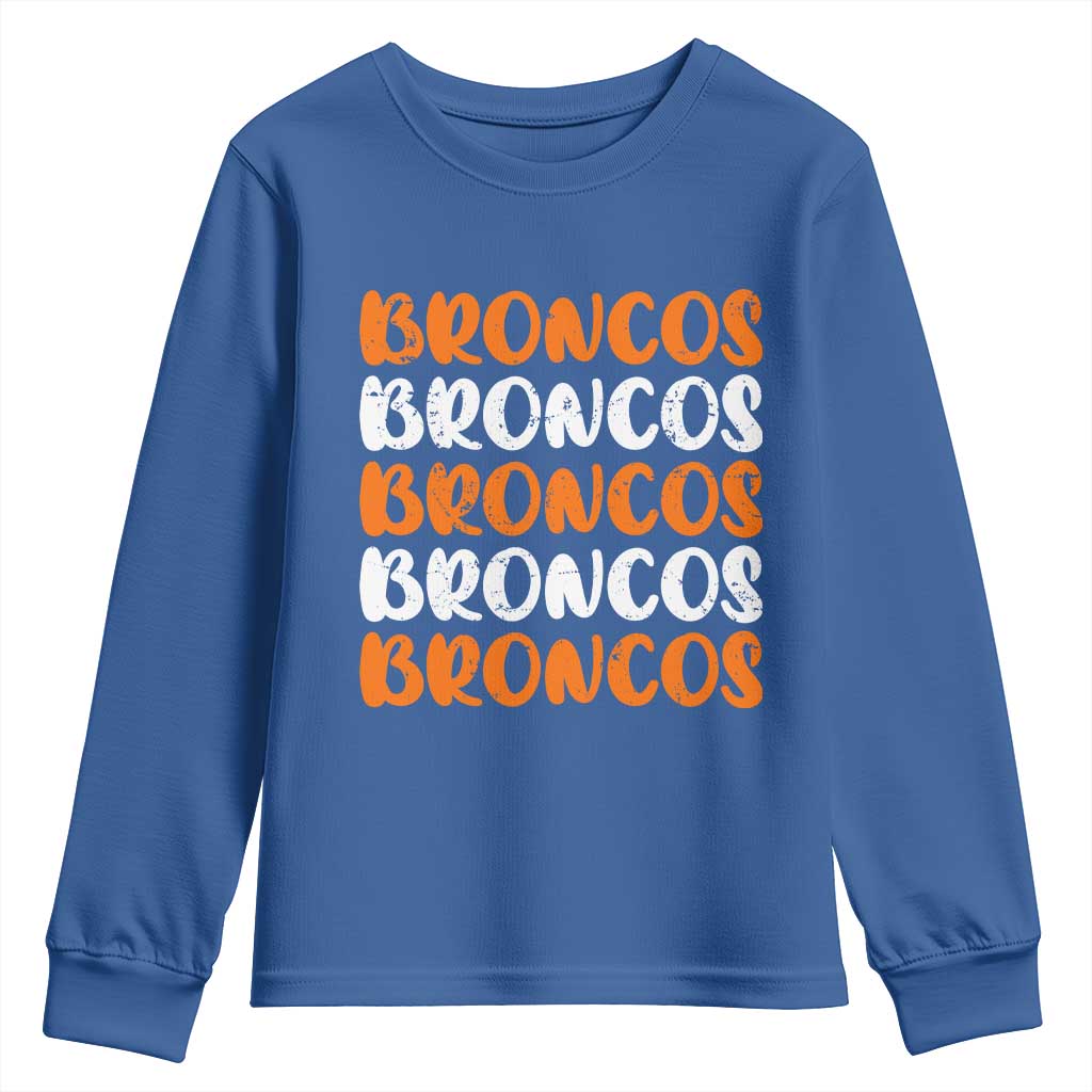 Vintage DFB Youth Sweatshirt Retro Novelty Football Inspirational TS10 Royal Blue Print Your Wear