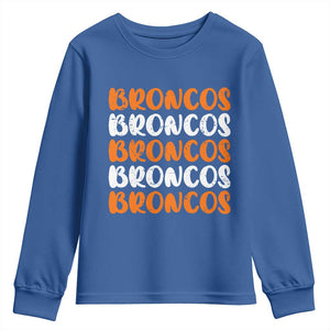 Vintage DFB Youth Sweatshirt Retro Novelty Football Inspirational TS10 Royal Blue Print Your Wear