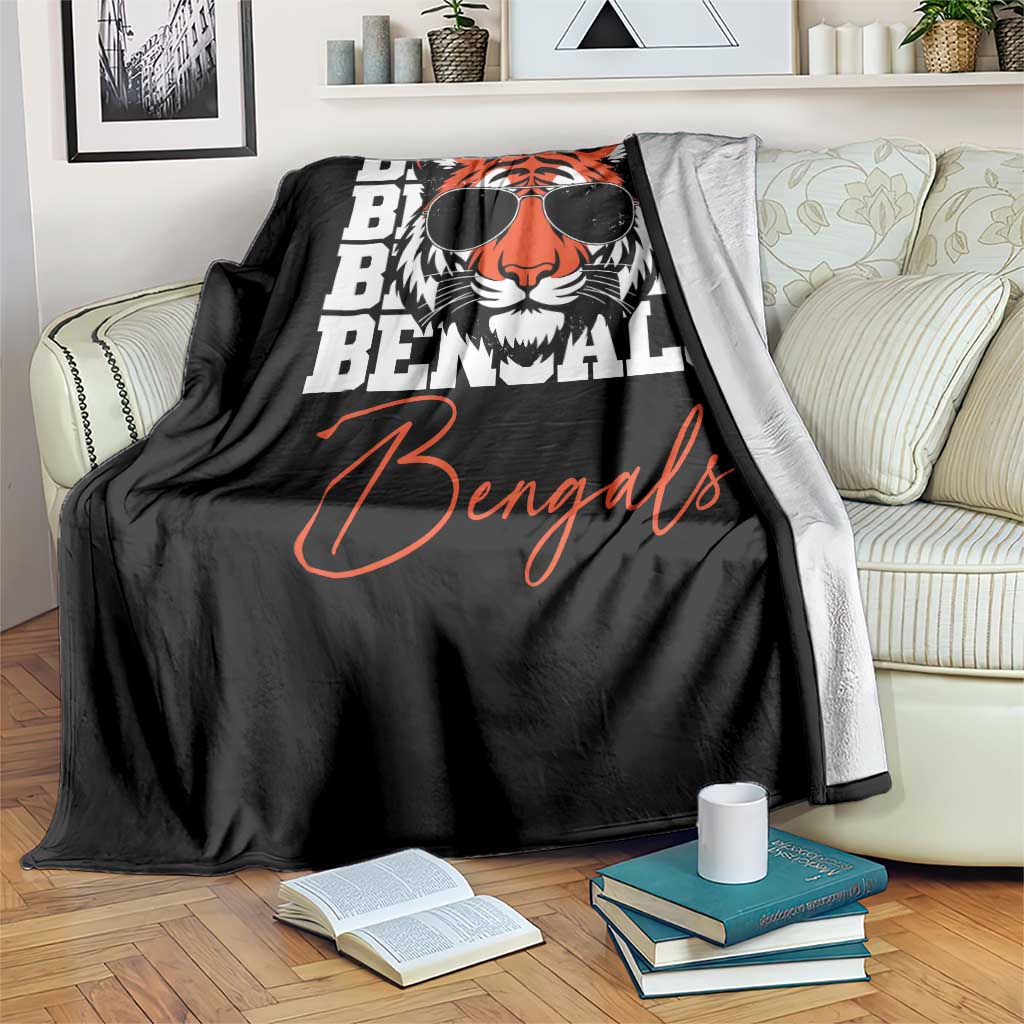 Vintage BFT Throw Blanket Retro Sports Fan Trendy Game Day Gift TS10 Print Your Wear