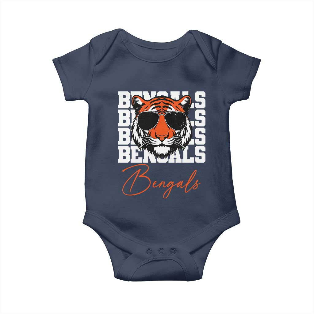 Vintage BFT Baby Onesie Retro Sports Fan Trendy Game Day Gift TS10 Navy Print Your Wear