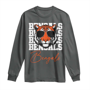 Vintage BFT Long Sleeve Shirt Retro Sports Fan Trendy Game Day Gift TS10 Dark Heather Print Your Wear