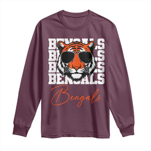 Vintage BFT Long Sleeve Shirt Retro Sports Fan Trendy Game Day Gift TS10 Maroon Print Your Wear